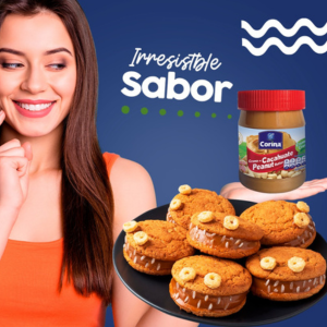 CREMA DE CACAHUATE CREMOSA CORINA, CONT.NET. 340 G, CAJA CON 12 PIEZAS