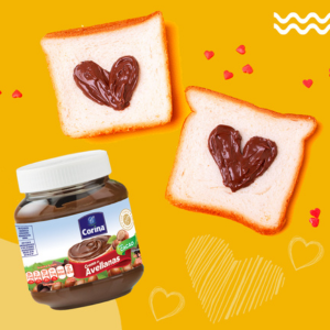 CREMA DE AVELLANAS CON CACAO, CONT.NET. 350G, CAJA CON 12 PIEZAS