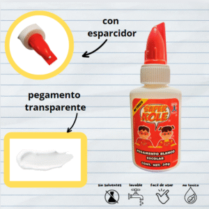 PEGAMENTO BLANCO ESCOLAR SUPER KOLE, 1 PIEZA DE 30G