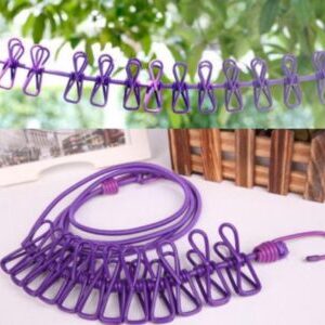 Tendedero 1.82 largo con 12 pinzas elástico